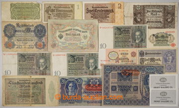234903 - 1908-1986 [SBÍRKY]  sestava 35ks bankovek, obsahuje např. 