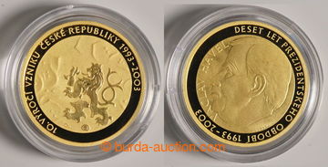 235037 - 2003 ČESKÁ MINCOVNA / pamětní medaile 10. výročí vzni