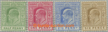 235059 - 1906-1911 SG.71-74, Edvard VII. ½P - 6P, kompletní řada 4