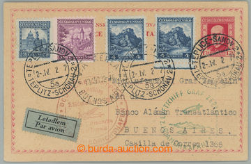 235109 - 1932 ZEPPELIN / 2. SÜDAMERIKAFAHRT, sent by air mail PC to 