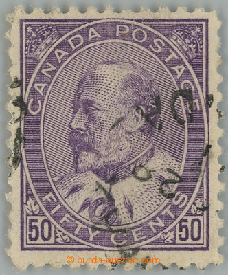 235127 - 1908 SG.187, Sc.95, Edvard VII. 50C fialová s lehkým kruho