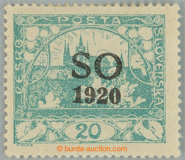 235139 -  Pof.SO6NA, 20h blue-green, unissued with comb perforation 1