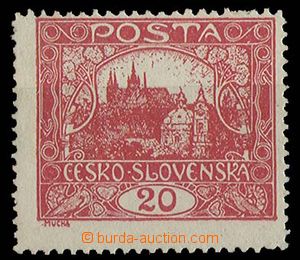 23517 -  20h červená s II. typem příčky, Pof.9A IIp, 65/I, smyt