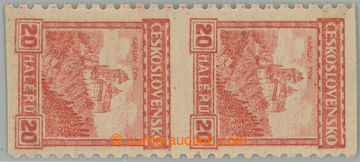 235188 - 1926 Pof.209A, Castles 20h orange, coil- with wmk P6, vertic