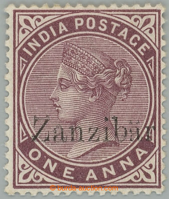 235201 - 1895-1896 SG.4l, přetisková indická Viktorie 1A švestkov