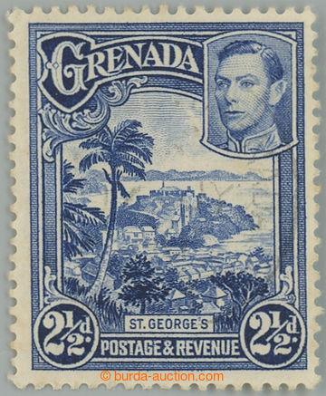 235224 - 1950 SG.157a, Jiří VI. St. George 2½P modrá se vzácnou 