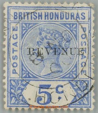 235232 - 1899 SG.66b, Victoria 5C ultramarine, postally fiscal issue 
