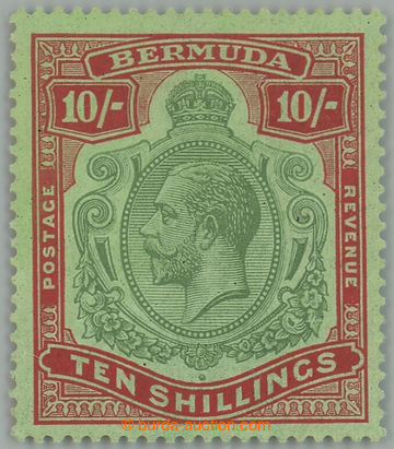 235285 - 1923-1932 SG.92f, George V. 10Sh green / red with plate vari
