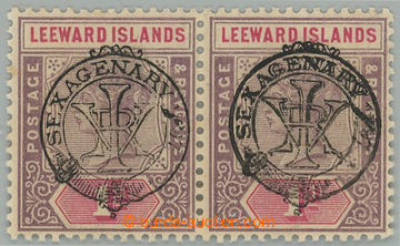 235292 - 1897 SG.10a+10, pair overprint Victoria 1P, overprint on rig