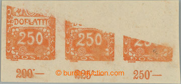235319 - 1919 Pof.DL10 VV, Ornament 250h oranžová, krajová 3-pásk