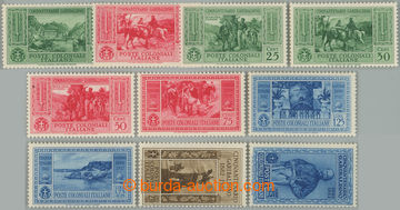 235334 - 1932 GENERAL ISSUE / Sass.1-10, Motives 10c - 5L+1L; VF, c.v