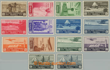 235403 - 1934 FIERE DI TRIPOLI VIII, complete charitable set of posta