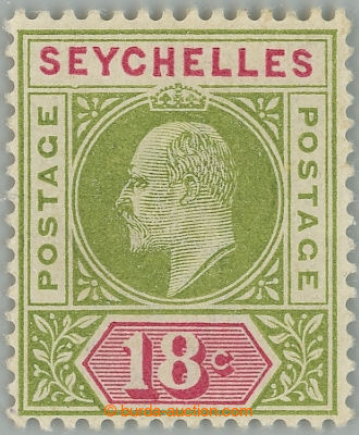 235409 - 1903 SG.51a, Edvard VII. 18c zelená / karmínová s DV - De