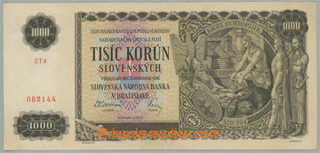 235428 - 1940 Ba.51, 1000 Koruna 1940, set 2T4; nevýrazné vertical 