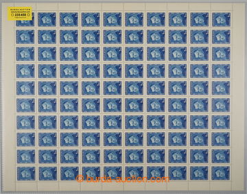 235458 - 1945 COUNTER SHEET / Sy.120-125, Tiso 1Ks-10Ks, values 1Ks-5
