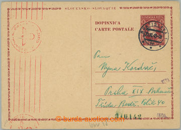 235526 - 1943 CDV6, international post card Hlinka 1.50Ks to Protecto
