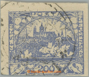 235541 - 1919 VEJPRTSKÉ FALZUM / Pof.F22, hodnota 200h modrá s čá