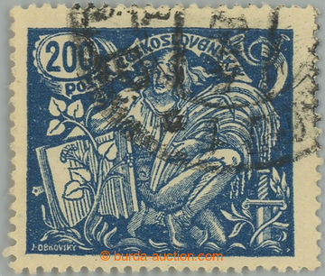 235543 -  Pof.174B II RT, 200h blue with comb perforation 13¾ : 13½