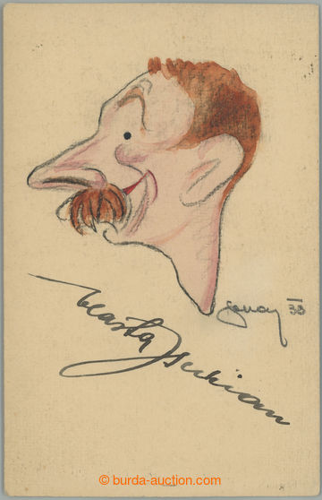 235625 - 1938 BURIAN Vlasta (1891–1962), král komiků, herec, spor