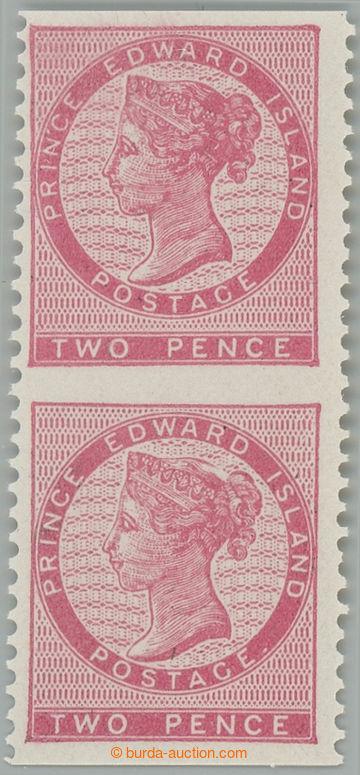 235683 - 1870 SG.28d, Victoria 2P rose vertical pair OMITTED VODOROVN