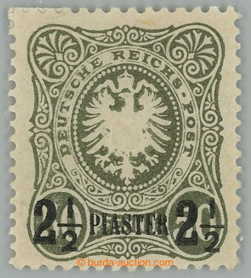 235702 - 1884 Mi.5ba, Znak 50Pfg tmavě zeleno-olivová, s přetiskem
