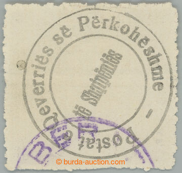 235724 - 1913 Mi.2B, Provizorium Berat vytvořené otiskem služební