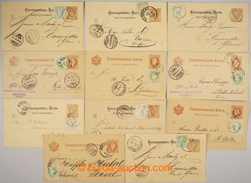 235744 - 1874-1883 SELECTION / 11 postcard Franz Joseph I. and Coat o