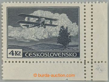 235797 -  Pof.L11 production flaw, Definitive issue 4CZK blue-grey ty