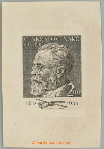 235948 - 1952 PLATE PROOF  Pof.640, Ševčík 2Kčs, proof print defi