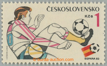 235972 - 1982 Pof.2521ya, World Championship in football 1Kčs, fluor