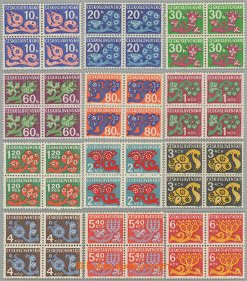 235989 - 1971 Pof.D92xb-101xb, 102ya, 103xb, Doplatní - květy, komp
