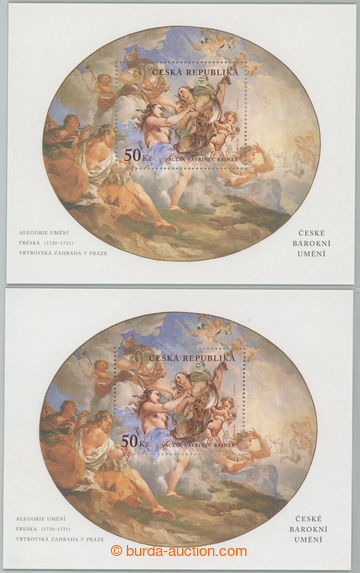 236098 - 2001 Pof.A289 production flaw, miniature sheet Baroque 50CZK