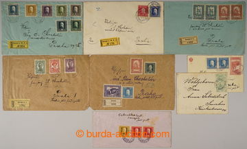 236123 - 1906-1917 8 entires addressed to Prague, from that 6x Reg, 1