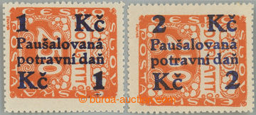 236180 - 1925-1929 Pof.PD3-PD4, 1Kč/250h oranžová a 2Kč/250h oran