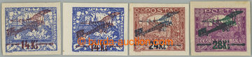 236261 -  Pof.L1-L3, I. provisional air mail stmp., complete imperfor