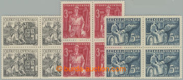 236292 - 1949 Pof.522-524, Miners' Day 1,50 - 5Kčs, complete set of 