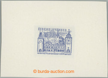 236518 - 1965 PLATE PROOF  Pof.1415, Beroun 30h, proof print definiti