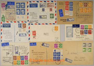 236579 - 1948-1949 11 letters and FDC, mainly sent as Registered or a