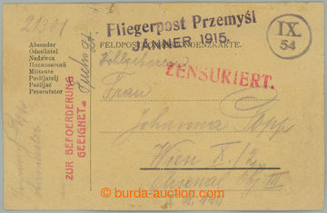 236638 - 1915 K.u.K.. FLIEGERPOST PRZEMYŚL / JÄNNER 1915 violet str