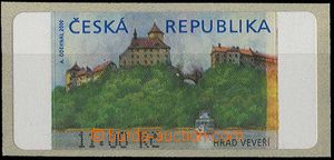 23664 - 2000 Veveří (castle) 11,00 CZK, Pof.AT1 with production fl