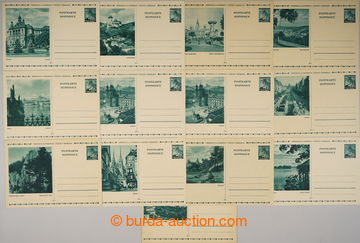 236726 - 1939 CDV6/1-12, Linden Leaves 60h, complete set of Un pictor