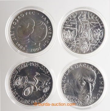 236852 - 2005 ČR / sestava 4ks Ag pamětních mincí: 200Kč 2005 - 