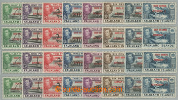 236904 - 1944 GRAHAM, SHETLANDS, ORKNEYS, GEORGIA - SG.A1-A8, B1-B8, 