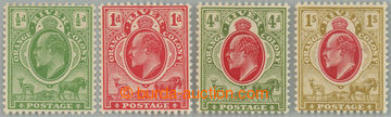 236913 - 1905-1909 SG.148-151, Edvard VII. ½d - 1Sh, kompletní sér