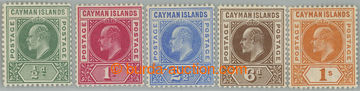 236929 - 1905 SG.8-12, Edward VII.  ½d - 1Sh, complete set of 5 stam