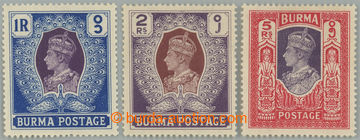 236937 - 1938 SG.30-32, George VI. - Portraits and country motives 1R