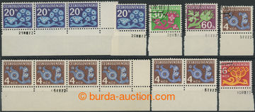 236968 - 1971 DATA TISKU / Pof.D93-95, 101, 103, Doplatní - květy 2