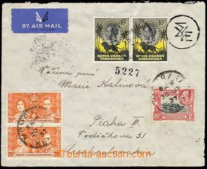 23716 - 1937 airmail letter to Czechoslovakia, with Mi.2x 33, 34, 2x