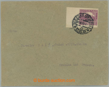 237248 - 1920 letter with Hradčany 1000h violet with ČERNÝM (!) ov