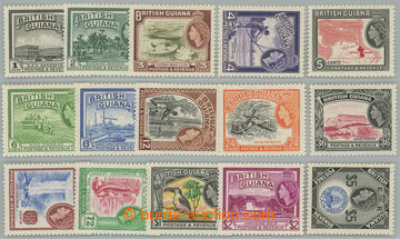 237288 - 1954-1963 SG.331-345, Elizabeth II. - Motives, 1C - $5, comp